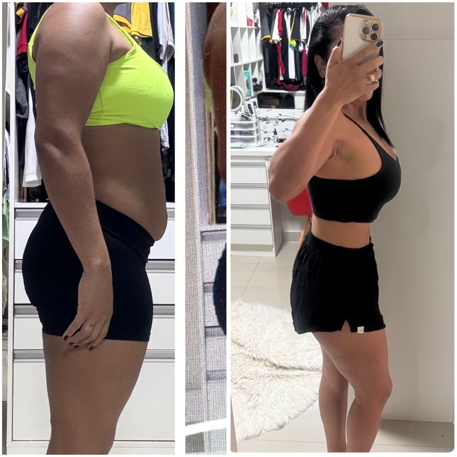 Evolução de aluna do Método SEMPREMAGRA, registro 1